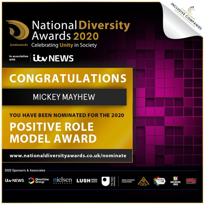 My National Diversity 2020 awards nomination
